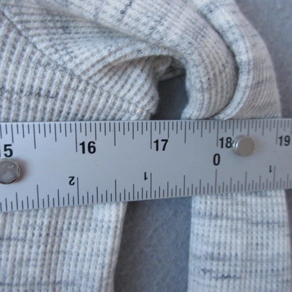 Aerie Waffle Knit Thermal‎ Sleep Shirt HOT COCOA FIRESIDE NAPS - Picture 6 of 10